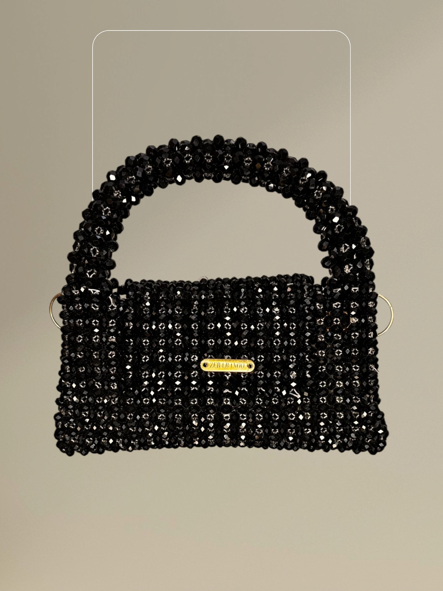 SAHAR – Deep Black Beads – Enigma – "Mystery wrapped in midnight."